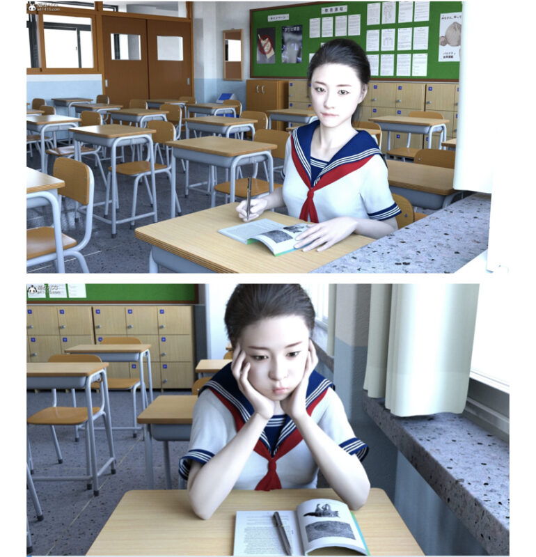 [3D全彩] M2166 前桌的你01-02 [新作/262.9M]-ACG游戏网